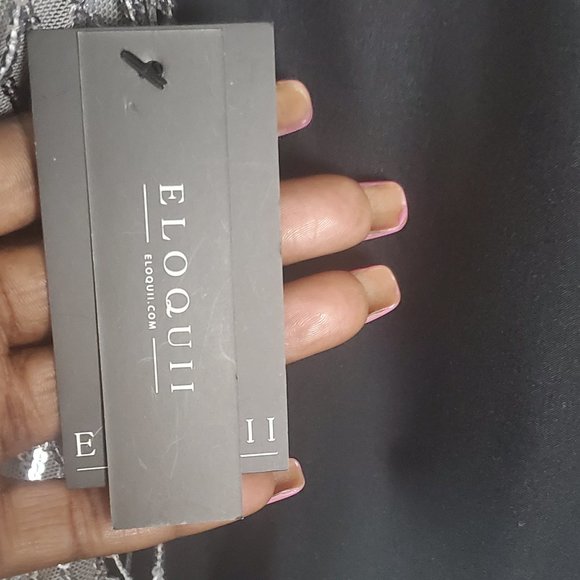 SILVER  COCKTAIL DRESS - Picture 3 of 4